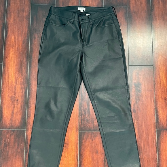 JCREW Leather Pants - Picture 1 of 2